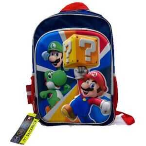 Nintendo Super Mario Characters17" Kids School Backpack {143}